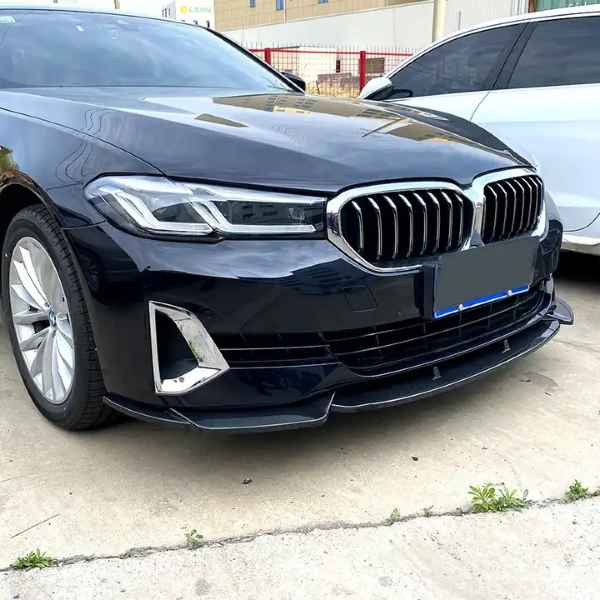 BMW G30 G31 5 Series 2021+ Facelift Carbon Fiber Look Front Bumper Splitter Lip