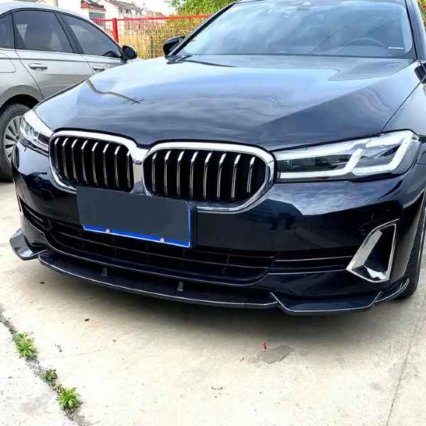 BMW G30 G31 5 Series 2021+ Facelift Carbon Fiber Look Front Bumper Splitter Lip