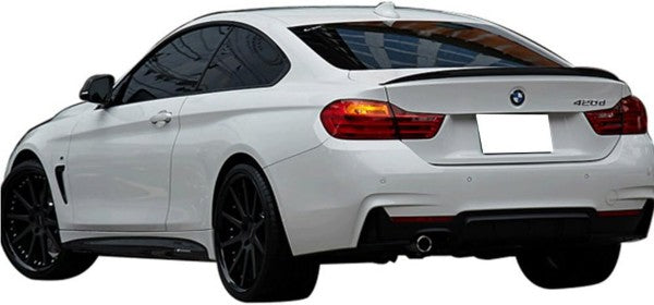 BMW 4 Series F32 2014+ 428i 430i 435i 440i P Style Black Rear spoiler tail Lip