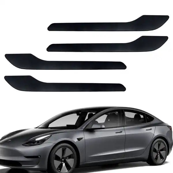 2017-2023 Tesla Model Y 4pc Matte Black Side Door Push Handle Cover Trims