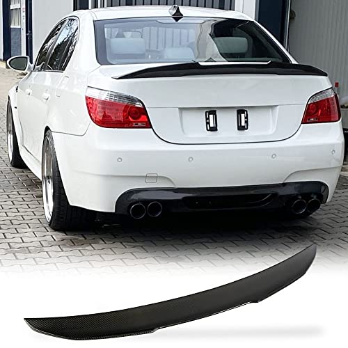 BMW 5 Series E60 Sedan PSM 2004-2009 Matte Black Rear Trunk Spoiler Wing