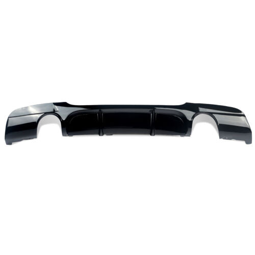 BMW E90 Rear Diffuser 325i 335i 2005-2013 M-Sport Bump Gloss Black Dual