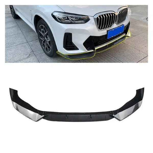 BMW X3 G01 X4 G02 2022-2024 M Sport Carbon Look Front Lip Splitter Bumper