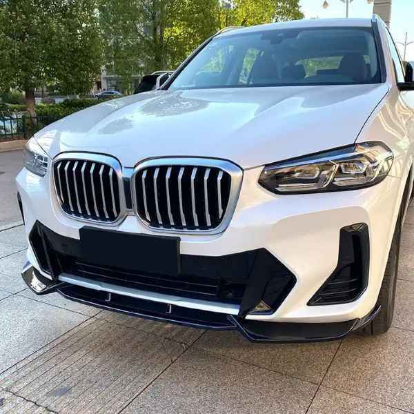 BMW X3 G01 X4 G02 2022-2024 M Sport Carbon Look Front Lip Splitter Bumper