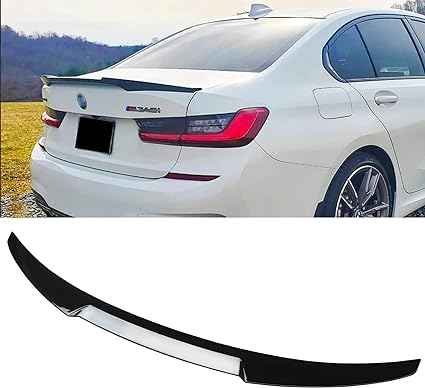 BMW 3 Series G20 G80 M3 2019-2023 Gloss Black M4 Style Rear Trunk Spoiler