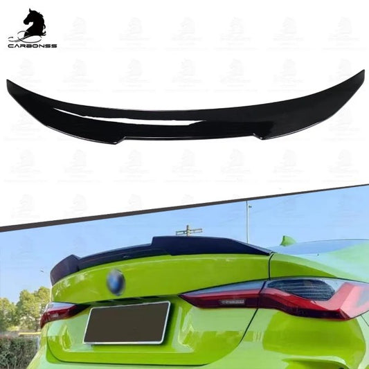 BMW 21-23 G22 4 SERIES 430i G82 M4 PSM STYLE GLOSS BLACK TRUNK SPOILER WING