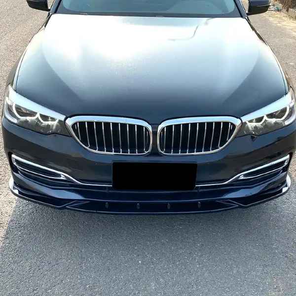 BMW 5 Series G30 G31 2017-2020 Gloss Black Front Bumper Lip Splitter