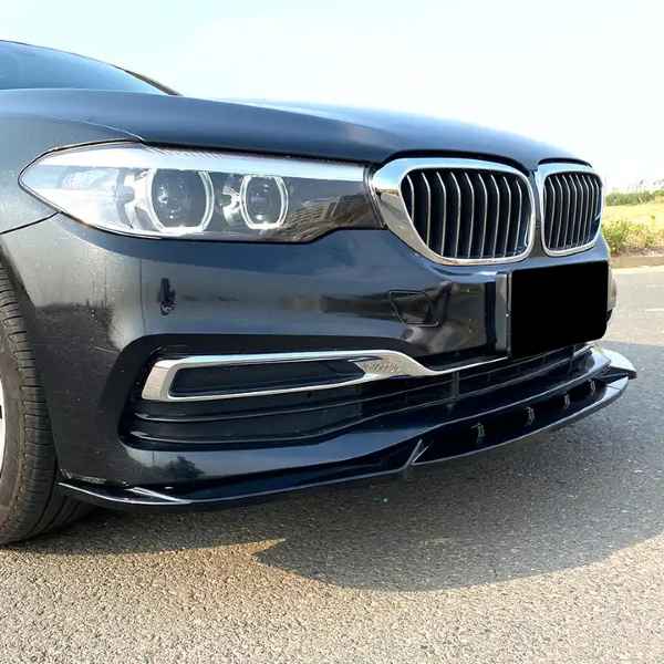 BMW 5 Series G30 G31 2017-2020 Gloss Black Front Bumper Lip Splitter