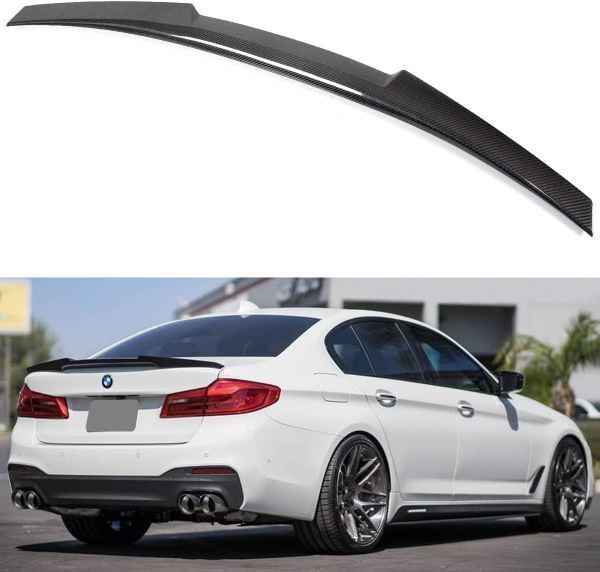 BMW G30 5 Series 530i 540i F90 M5 2017-2023 Black M4 Style Trunk Wing Spoiler