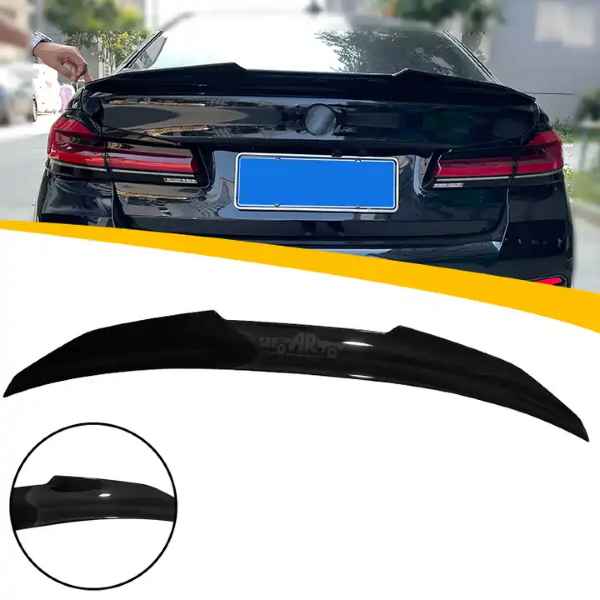 BMW G30 G31 G38 530i 540i F90 M5 2017-2022 Gloss Black PSM Rear Trunk Spoiler