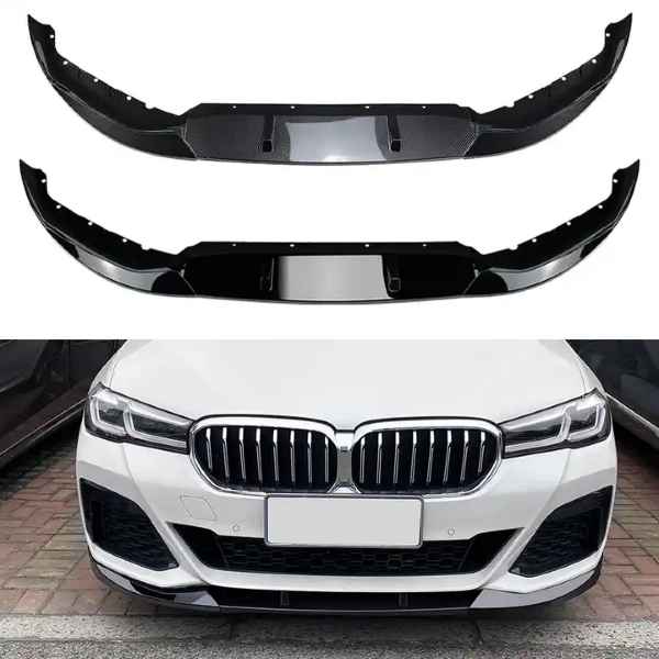 BMW G30 M5 5 Series M Sport 2017 2018 2019 2020 Bumper Lip Splitter Carbon Fiber Look