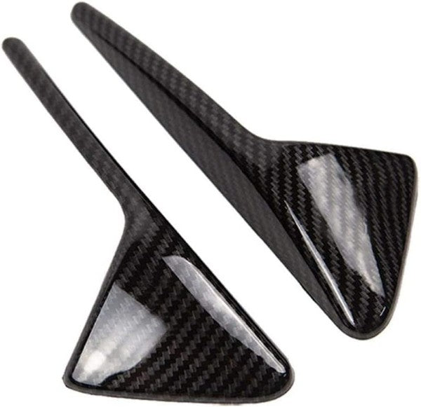 For Tesla Model Y 3 S X  Gloss Carbon Fiber Side camera protection cover 2PCS