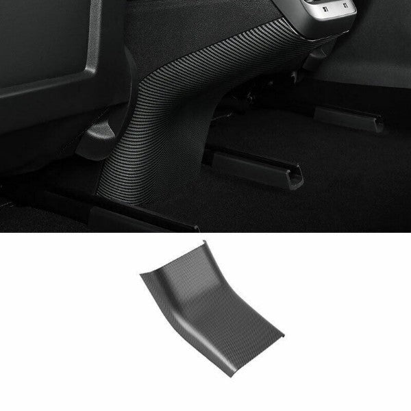 Tesla Model 3 2017-2023 Matte Carbon Fiber Rear Air Outlet Anti-Kick Panel