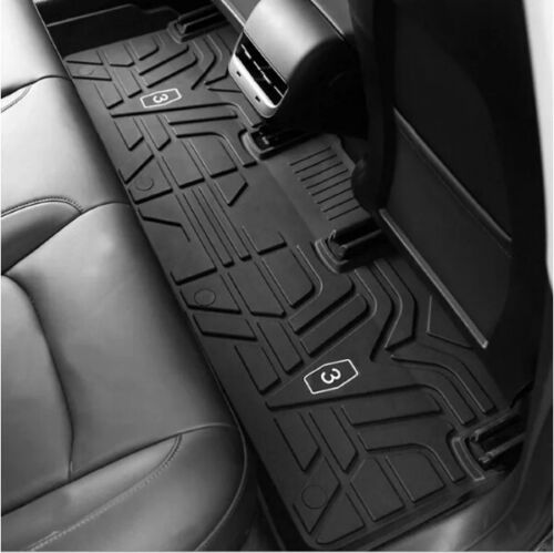 Tesla Model 3 2017-2020 All Weather Car Floor liners anti-slip proof Mats 3Pcs