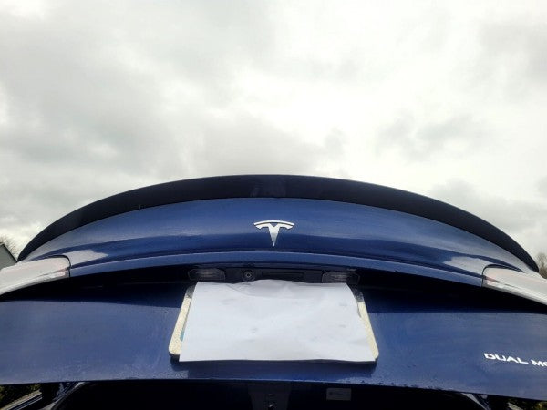 Tesla Model 3 2017-2023 Rear OE Spoiler ABS Gloss Blue lip trunk lid Wing