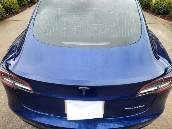 Tesla Model 3 2017-2023 Rear OE Spoiler ABS Gloss Blue lip trunk lid Wing