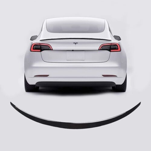 Tesla Model 3 2017-2023 Rear OE Spoiler ABS Gloss Black lip trunk lid Wing