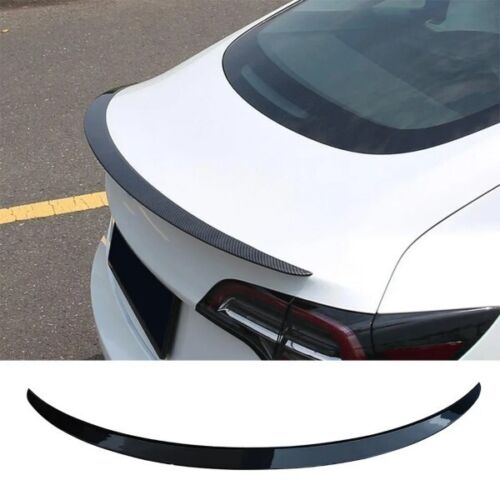 Tesla Model 3 2017-2023 Rear OE Spoiler ABS Gloss Black lip trunk lid Wing