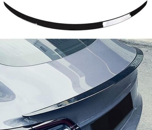 Tesla Model 3 2017-2023 Rear OE Spoiler ABS Gloss Black lip trunk lid Wing