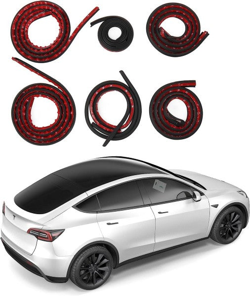 Tesla Model Y Wind Noise Reduction Kit A-pillar Car Door Seal Strips