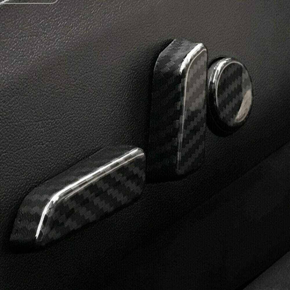 Tesla Model 3 2017-2023 6Pcs Matte L&R Seat Adjustment Switch Button Cover Trim Cap