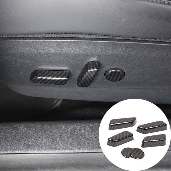 Tesla Model Y 6Pcs Gloss L&R Seat Adjustment Switch Button Cover Trim Cap