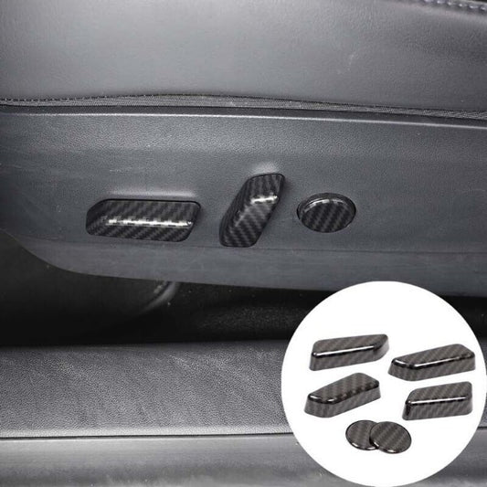 Tesla Model Y 6Pcs Gloss L&R Seat Adjustment Switch Button Cover Trim Cap