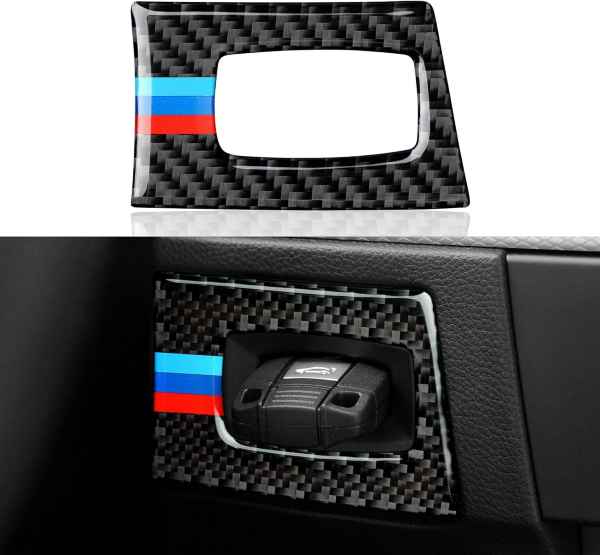 BMW E90 E92 E93 3 Series E90 E92 E93 Carbon Fiber Car Key Trim With Color