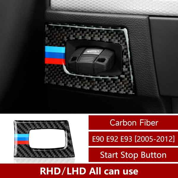 BMW E90 E92 E93 3 Series E90 E92 E93 Carbon Fiber Car Key Trim With Color