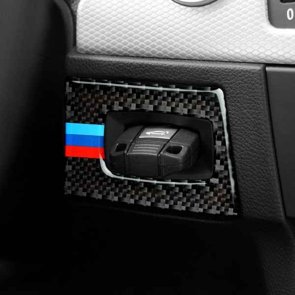 BMW E90 E92 E93 3 Series E90 E92 E93 Carbon Fiber Car Key Trim With Color