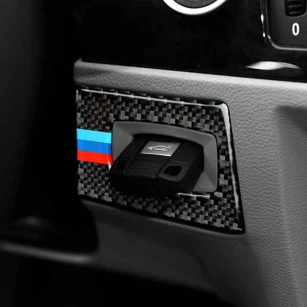 BMW E90 E92 E93 3 Series E90 E92 E93 Carbon Fiber Car Key Trim With Color