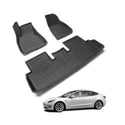 Tesla Model 3 2021-2023 TPE All weather floor mats in Nano Pattern