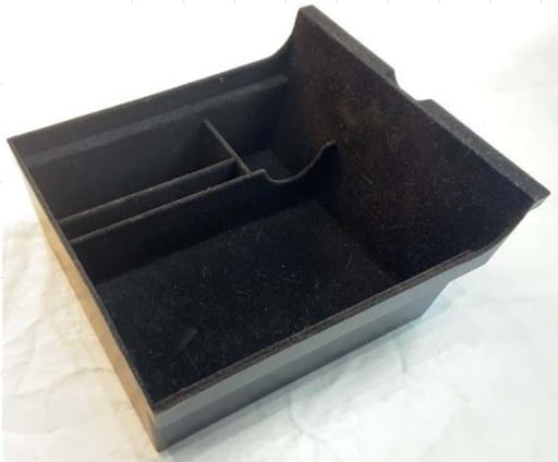 Tesla Model Y 2020-2023 Organizer Center console bottom storage box with Flocking