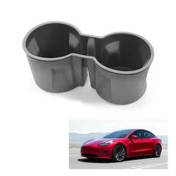 Tesla Model 3 2017-2023 Black Front Water Cup Holder Liner Insert