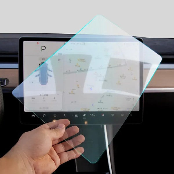 Tesla Model 3 2017-2023 Finger Print Tempered Glass Display Anti Glare Protector Screen Protector