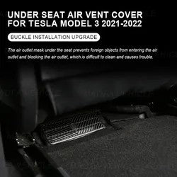 Tesla Model Y Grille Under Seat Air Vent Protector